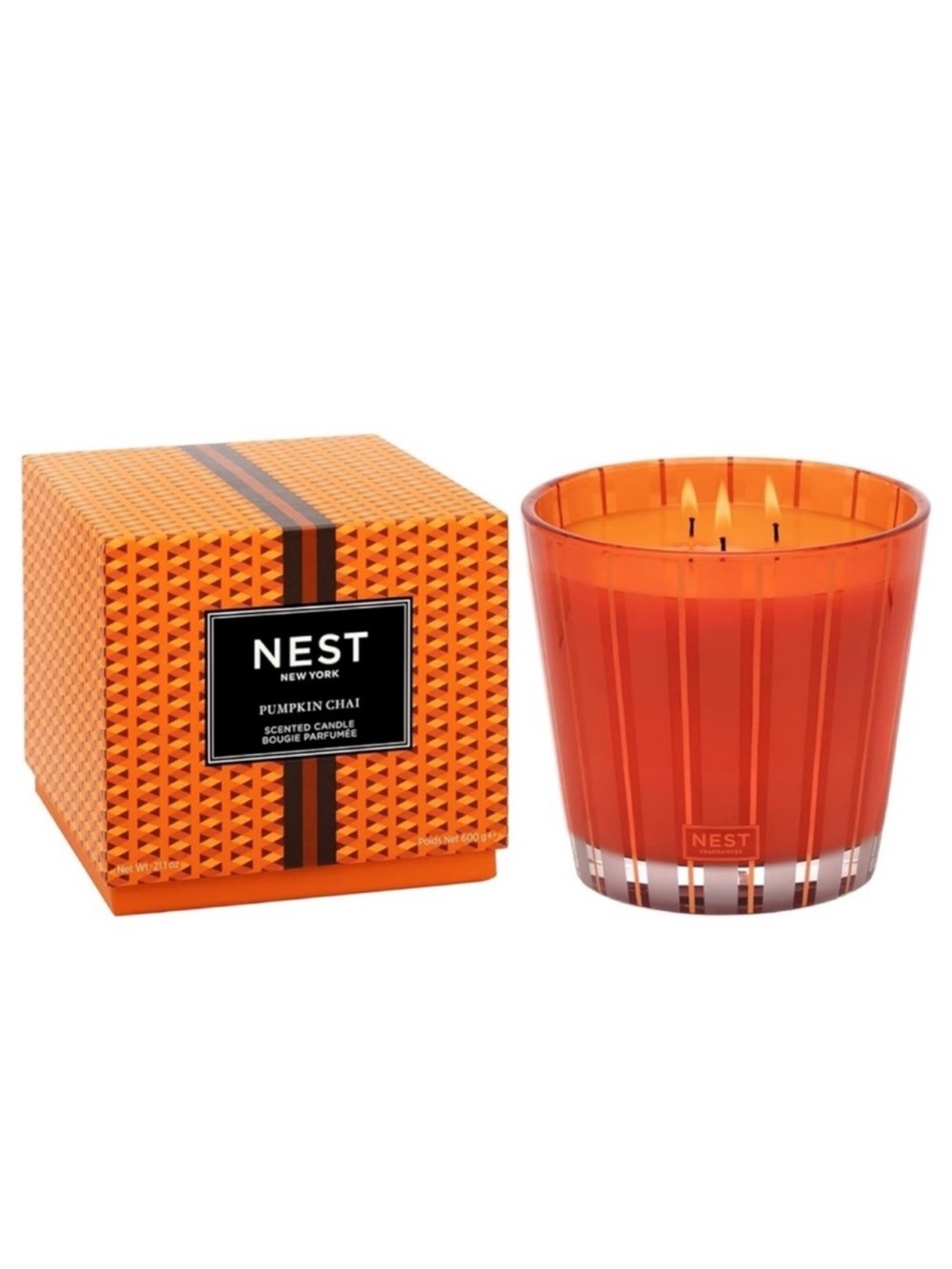 NEST New York Pumpkin Chai 3 Wick Candle 21 oz 600g